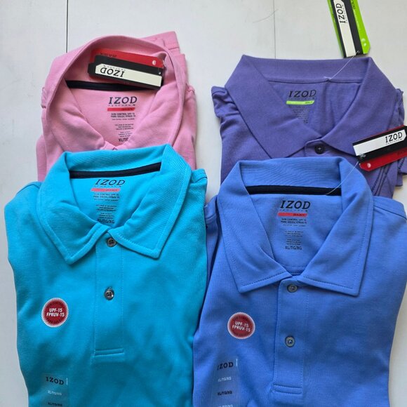 Izod Men's Golf Polo T-Shirt Bundle x4 BRAND NEW [Size: XL] - Picture 1 of 9